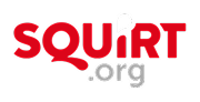 SQUIRT.org logo in bold red and gray text.