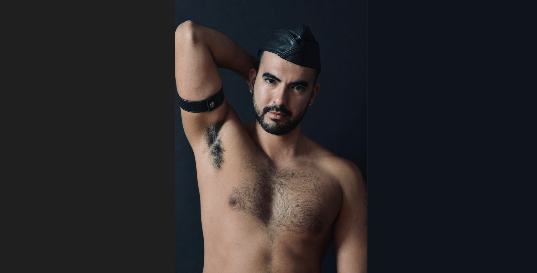 hot gay male phil duchamp posing in gay leather gear