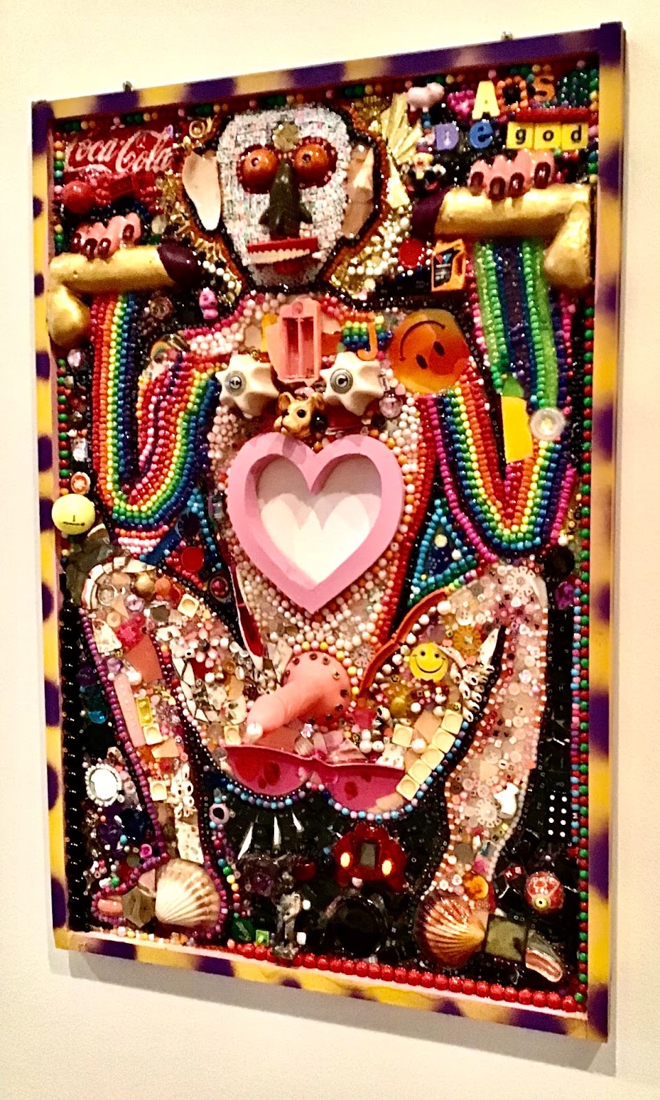 gay art and design with gears and beads and beaded dildo found in melbourne, australia